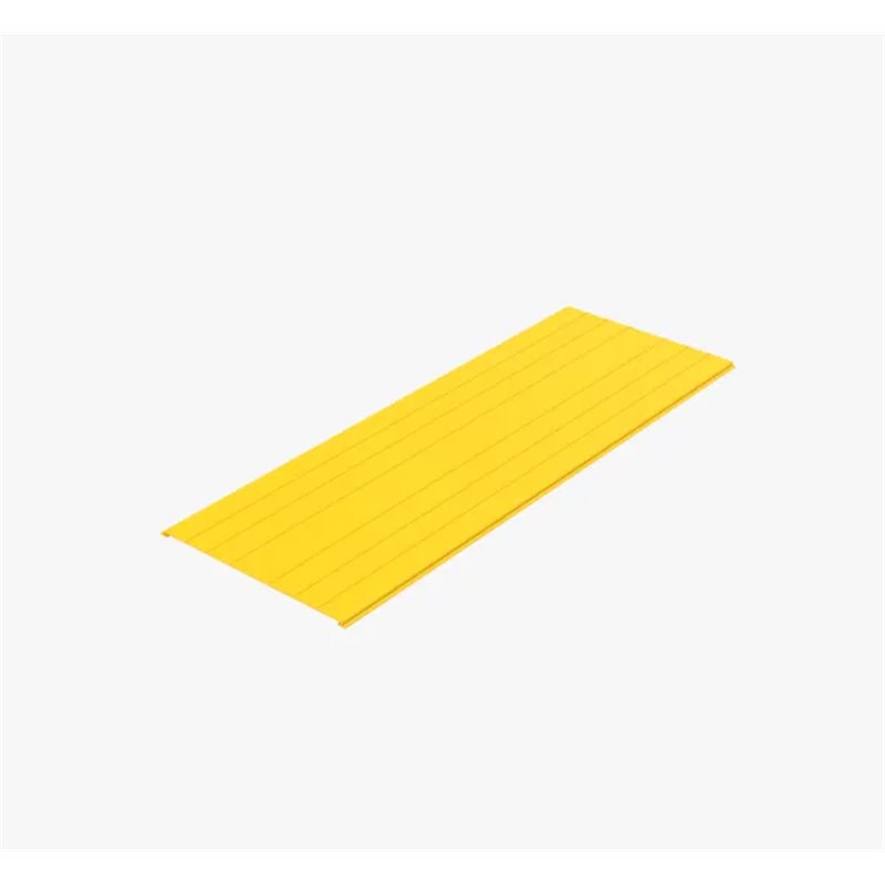 FIBRE CABLE TRAY COVER 360w X 2000mm YELLOW PVC