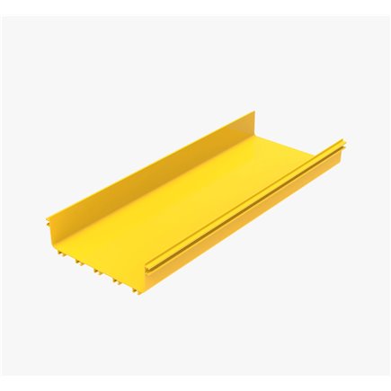CF360  FIBRE TRAY 360W X 100H X 2ML YELLOW PVC