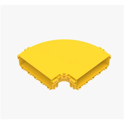 FIBRE CABLE TRAY HORIZONTAL BEND COVER 90° 240w