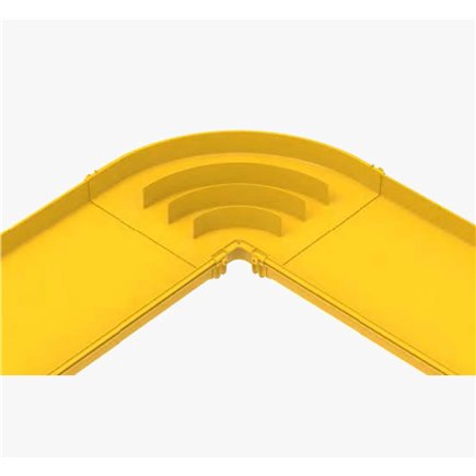 FIBRE TRAY ELBOW 90deg 600w