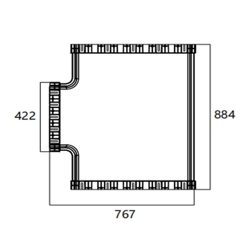 FIBRE TRAY TEE 600w - 360w