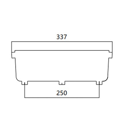 FIBRE CABLE TRAY END CAP 300w