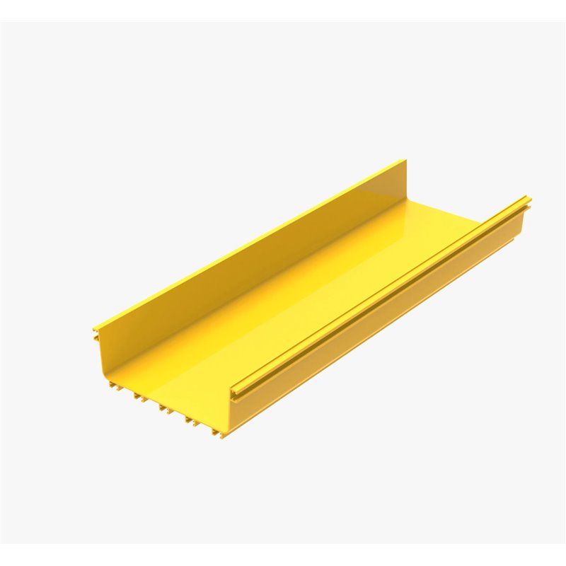CF300  FIBRE TRAY 300W X 100H X 2ML YELLOW PVC