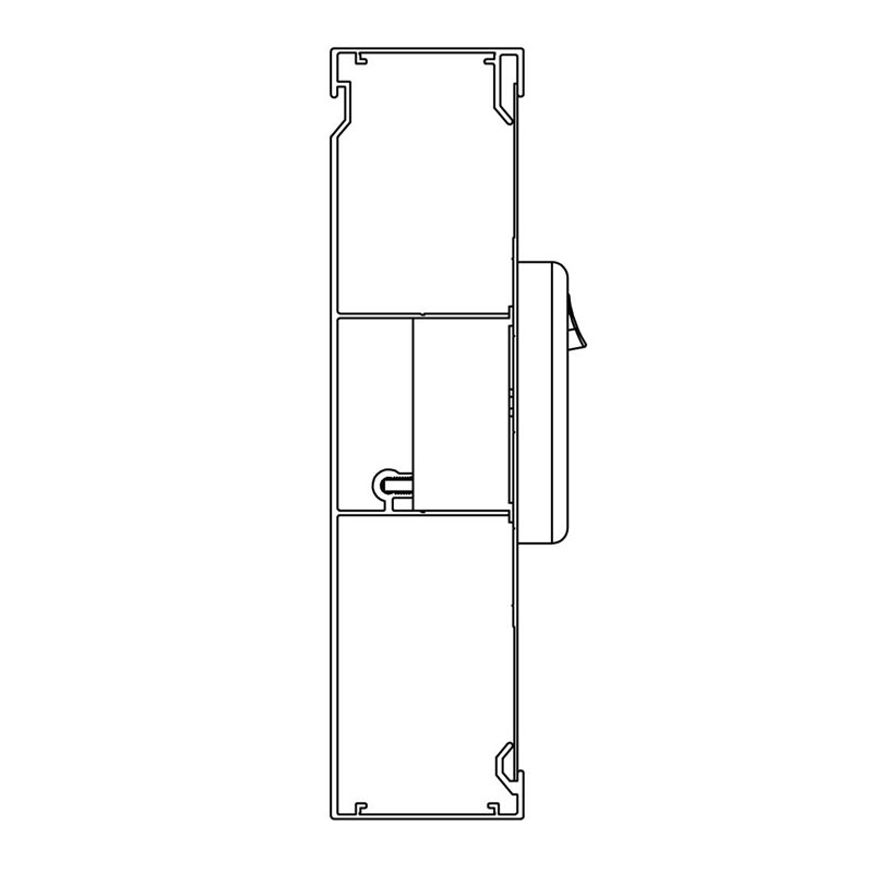 50 X 200mm X 2.4m 3 CHANNEL SKIRTING DUCT (SATIN BLACK) 