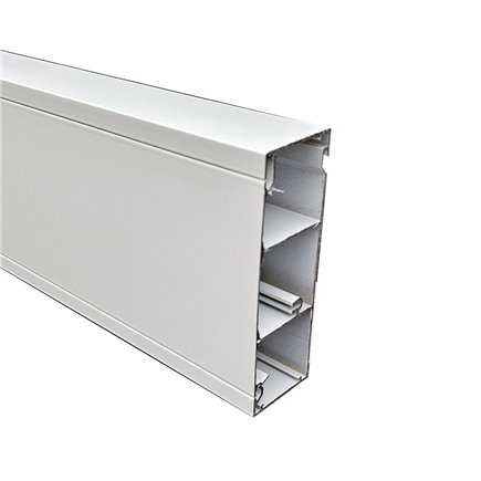 50 X 150mm CLIP ON LID SECTION (Pearl White) 