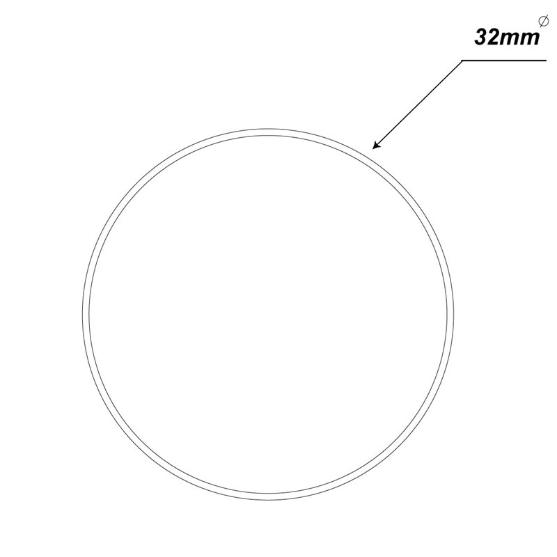 SERVICE POLE 32DIA x 3m 1 DIV PEARL WHITE