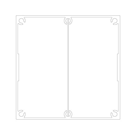 SERVICE POLE 100100 x 3m 2 DIV SATIN BLACK