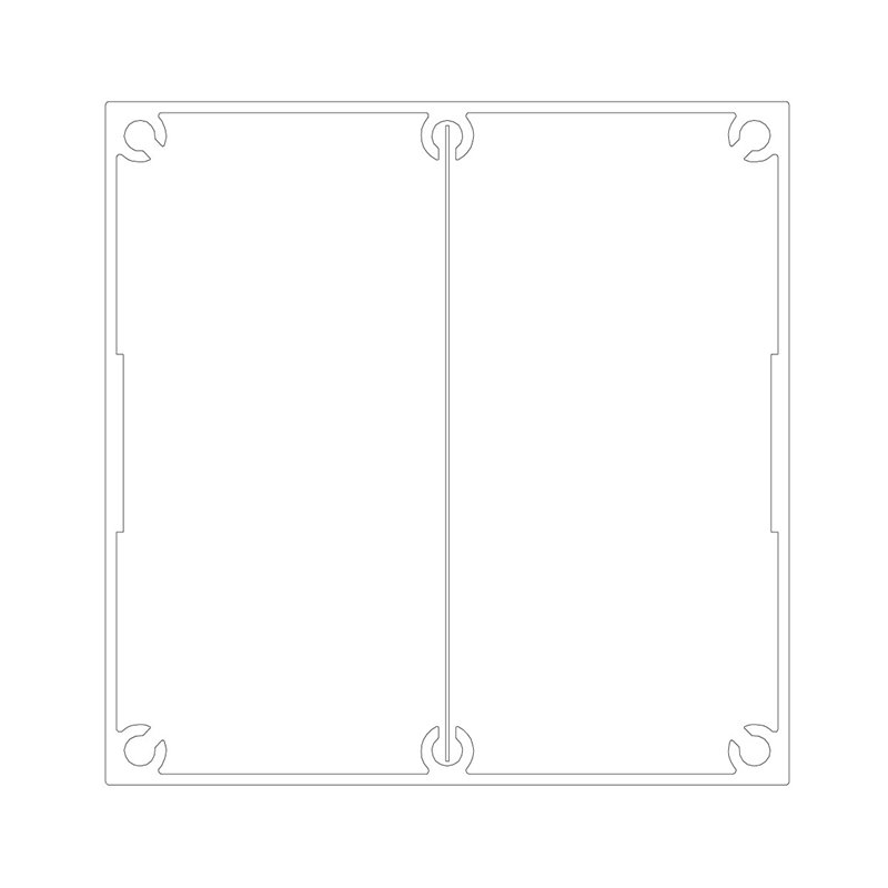 SERVICE POLE 100100 x 6m 2 DIV SATIN BLACK