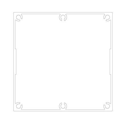 SERVICE POLE 100100 x 4m 1 DIV PEARL WHITE