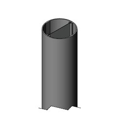 SERVICE POLE 50DIA x 6m 1 DIV PEARL WHITE