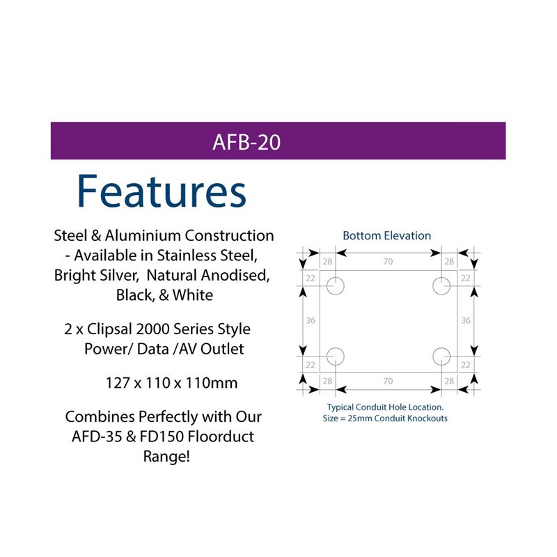 AFB-20 Above Ground Floor Box