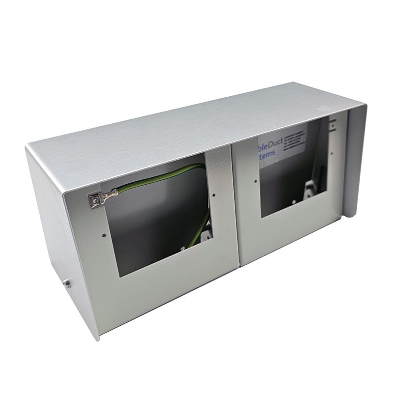 AFB20/2 Above Ground Floor Box Natural Anodised (Back to Back Blank)