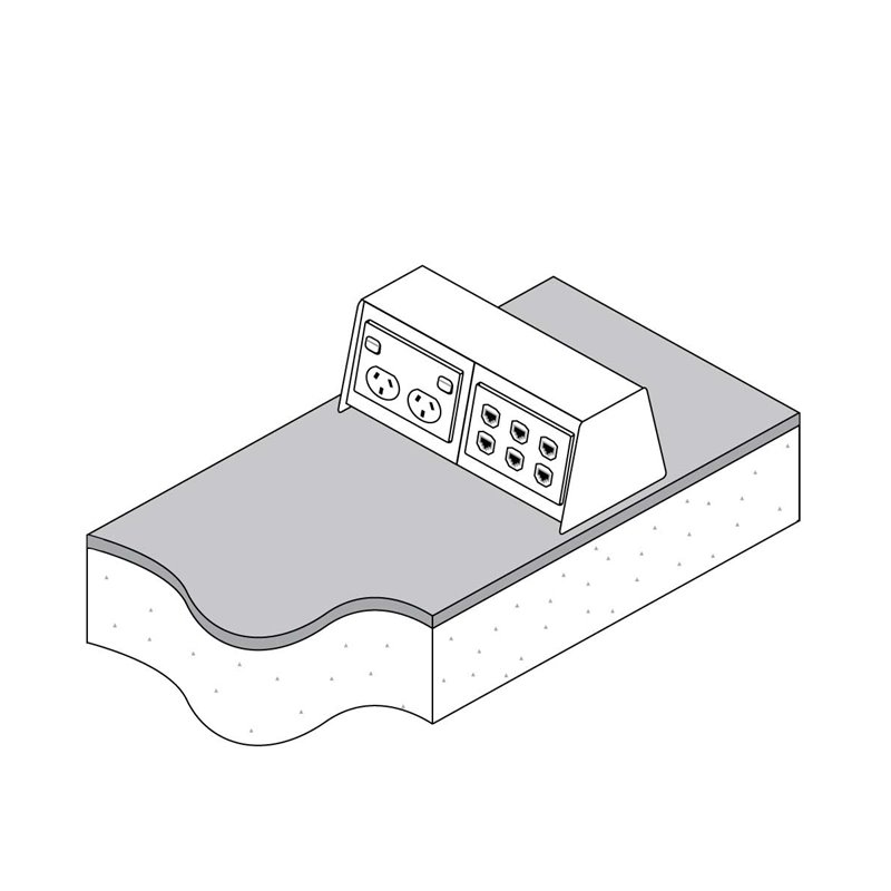 AFB20/2 Above Ground Floor Box Stainless Steel (Back To Back Blank)