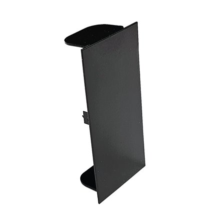 BLANK END TO SUIT 50 X 100 SKIRTING DUCT SATIN BLACK POWDER COAT