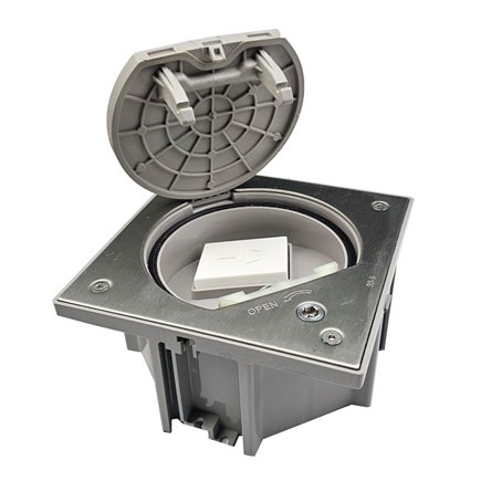 IP Rated Outlet Box Stainless Steel 10amp Auto Switched Outlet (ALLEN KEY LOCKABLE)