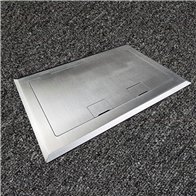 Floor Outlet Box 2 Standard GPO Stainless Steel Flush 245 Series