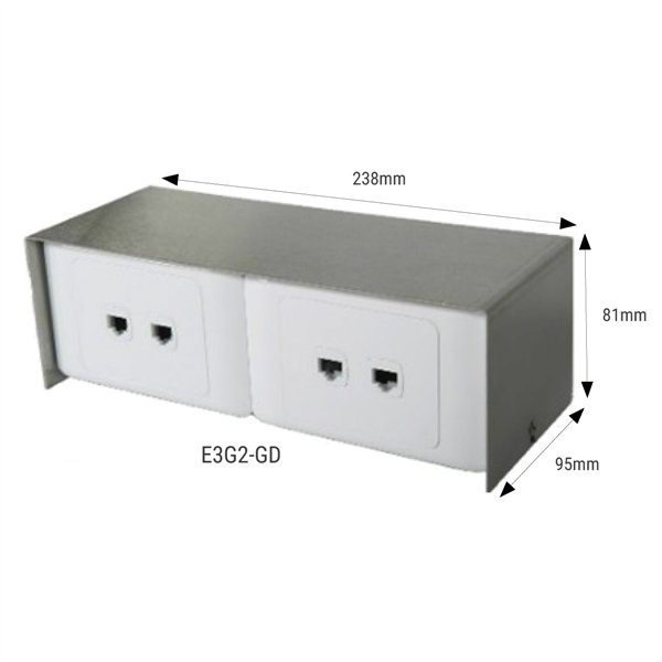 Super Gnome Series Stainless Steel Floor Outlet