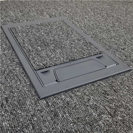 2 Power Standard Outlet Plastic Lid Floor Outlet Box