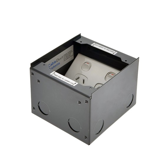 Antique brass floor outlet box. 145 Series