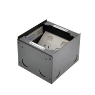 Antique brass floor outlet box. 145 Series