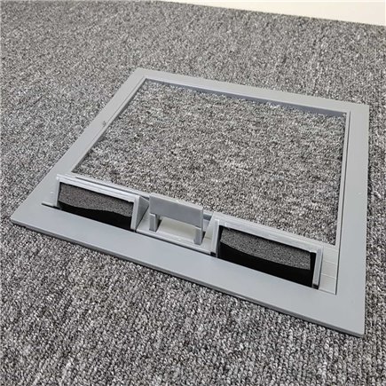 2 Power Plastic Lid Floor Outlet Box