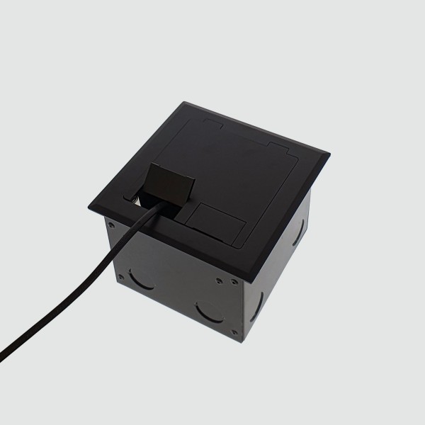 Floor outlet box, square edge Finish  Antique Copper