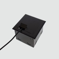 Floor outlet box, square edge Finish  Antique Copper