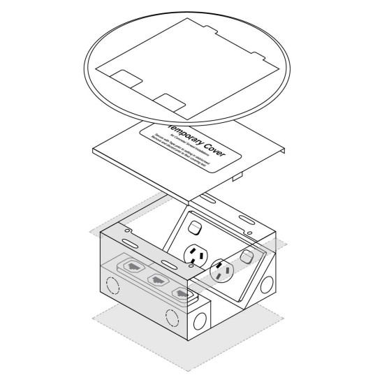 Unex Perforated Insulating Cable Tray 60x100 U23X Grey