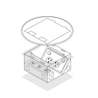 Unex Perforated Insulating Cable Tray 60x150 U23X Grey