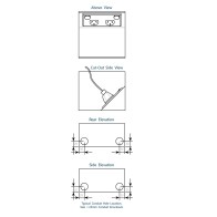 Unex Reinforced Divider 60mm U23X | Cableaway