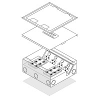 Unex Perforated Insulating Cable Tray 100x300 U23X Grey
