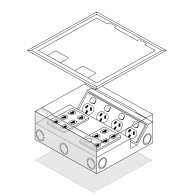 Unex Perforated Insulating Cable Tray 100x400 U23X Grey