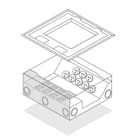 CDS4P Pop-Up Tower | 4 x 10A Outlets | Cableaway