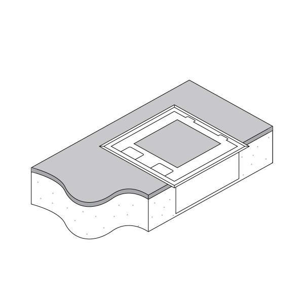 Recessed Pop-Up Outlet - White/Chrome | GPO+Wireless | Cableaway