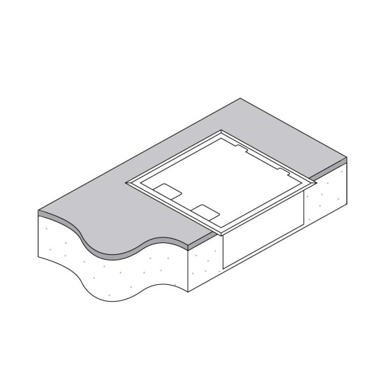 Recessed Pop-Up Outlet - Silver | 3 GPO + Wireless Charge | Cableaway