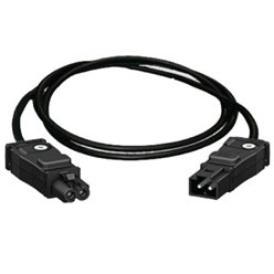 2 Pole Interconnecting lead Black