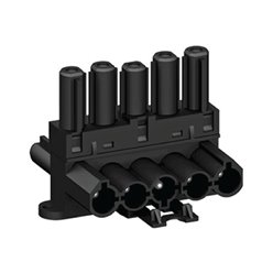 5 Pole Distribution Block 1 in 2 out