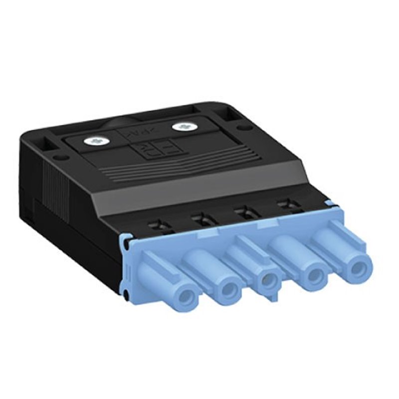 5 Pole Female Lighting Control Installation Coupler (Screwed Terminal)