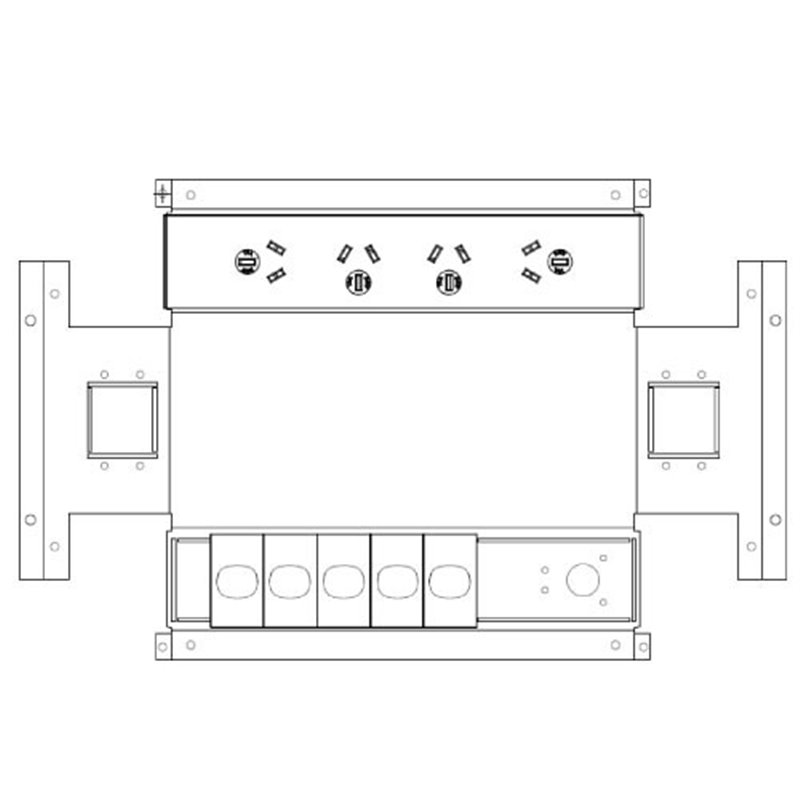 Cardinal Floor Outlet Box 4 power 5 Data