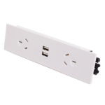 Soft Wiring Quick Fit Auto Switched  Outlet with USB