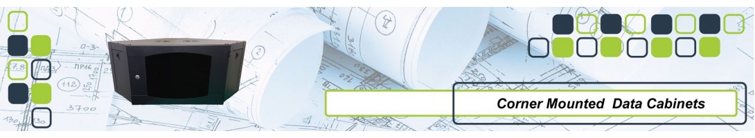 Cableaway Corner-Mounted Data Cabinets: Space-Efficient Design for 19" Rack Mount Equipment