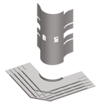 Corner-piece external angle