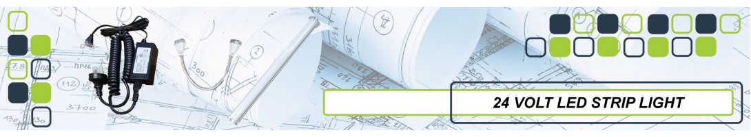 LED STRIP LIGHT QUICK CONNECTORS(MAGNETIC MOUNTING) 24V 18W LIGHTING SYSTEMS