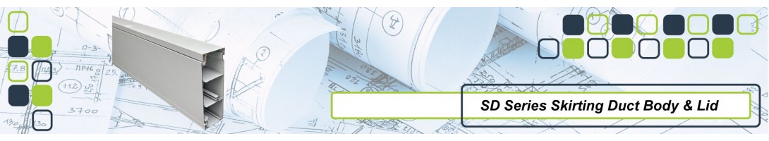 skirting duct body and lids