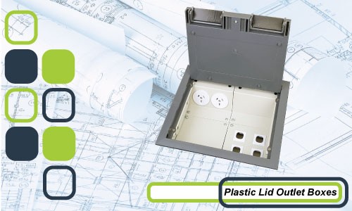 Plastic Lid Floor Outlet Boxes