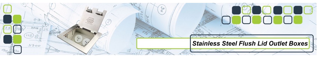 Stainless Steel Floor Outlet Boxes - Recessed & Flush Finish