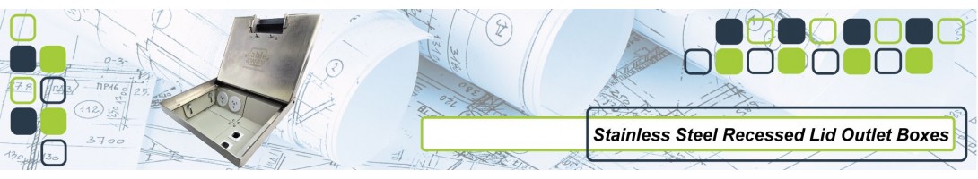 Stainless Steel recessed floor outlet box