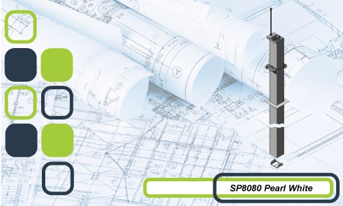 SP8080 SERIES SERVICE COLUMN PEARL WHITE