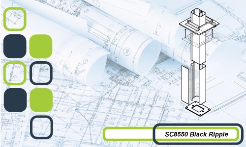 SC8550 SERIES SERVICE COLUMN BLACK RIPPLE