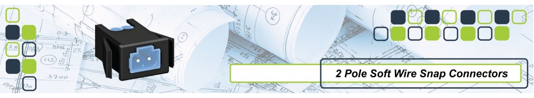 2 Pole Soft Wiring Snap Connectors